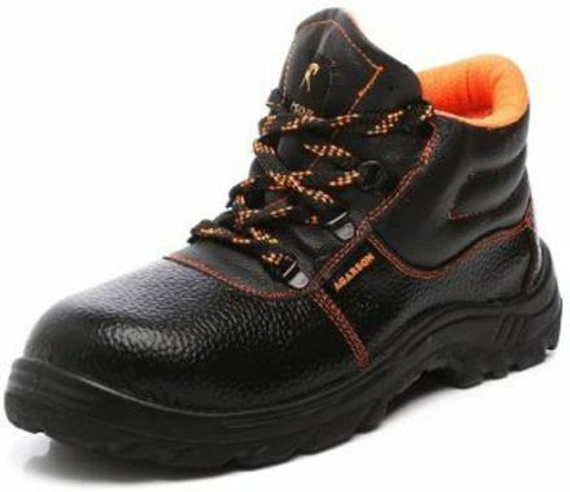 Valorous Innova Steel Toe PVC Labors Safety Shoes Molded Engineers, Safety Shoe (Size-6) Steel Toe EVA Safety Shoe  (Orange, S1)