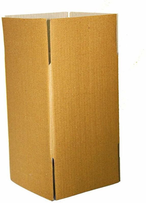 Varda Heavy Duty Double Wall Carton Paper 4x4x12 Inches 5ply Packaging Box  (Pack of 25 Brown)