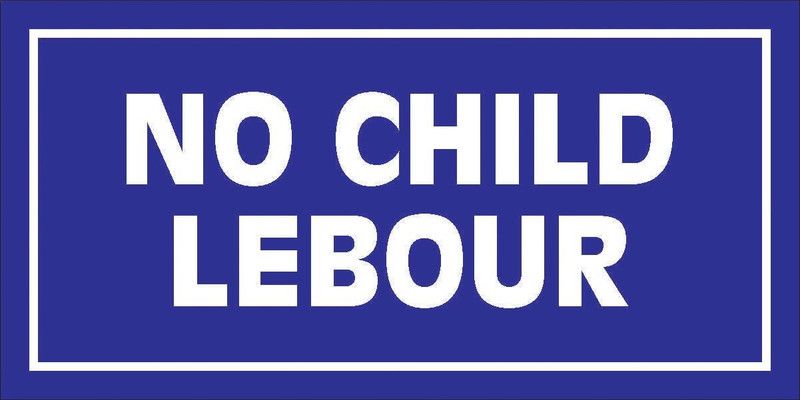 imbue NO CHILD LEBOUR, SIGNAGE Emergency Sign
