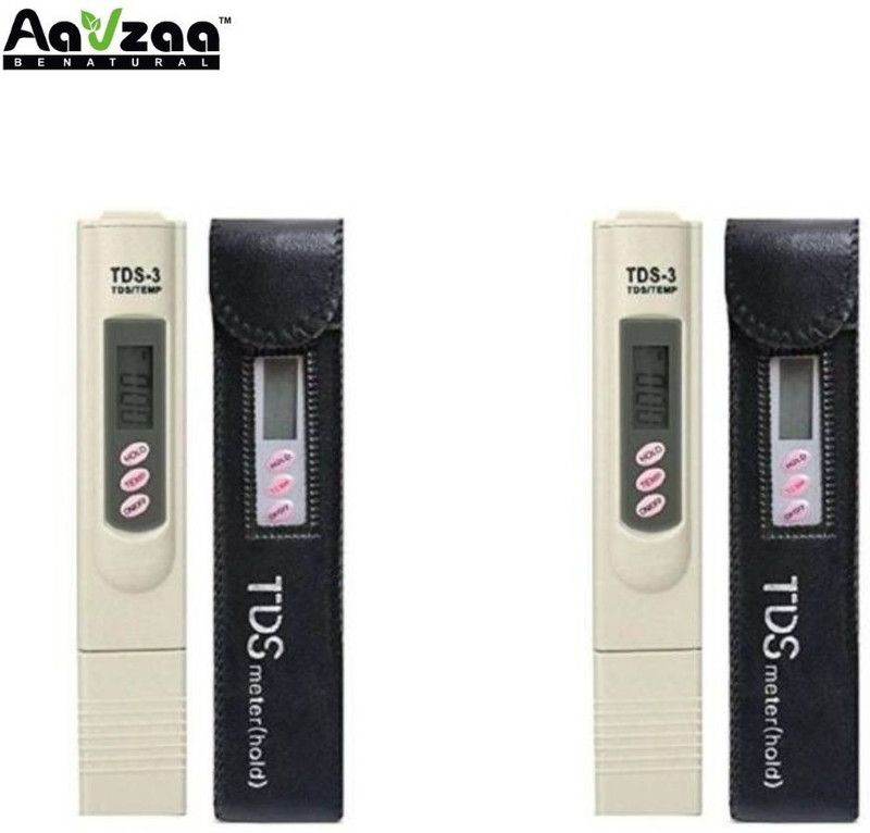 Aavzaa Tds-3 Water Purity Tester Pocket Digital Handheld For RO Filter Purifier Water Quality Check TDS Meter with Temp Display Thermometer Digital TDS Meter (PACK OF 2) Digital TDS Meter
