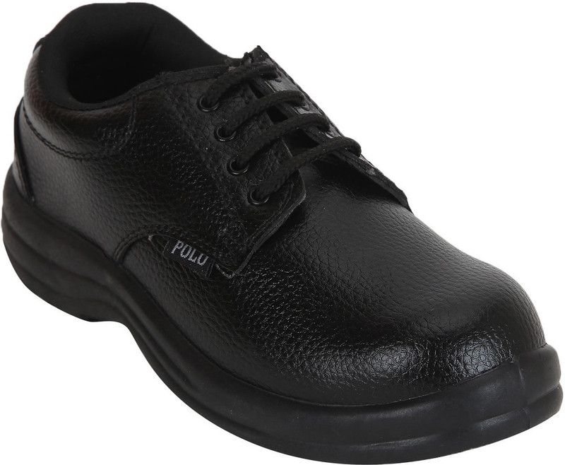 Polo Indcare Polo safty Steel Toe PVC Safety Shoe  (Black, S1)