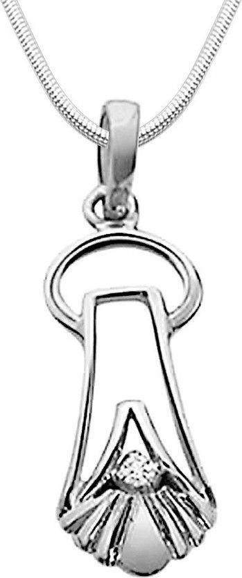 Essence of Purity Sterling Silver Diamond Sterling Silver Pendant