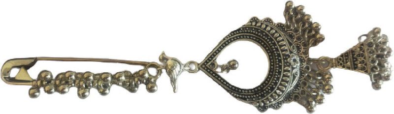 Priya Fashion Hub silver saree pin Brooch  (Silver)