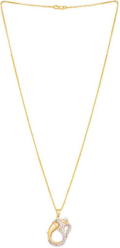 Aastik OM Brass Pendant Gold-plated Brass Locket