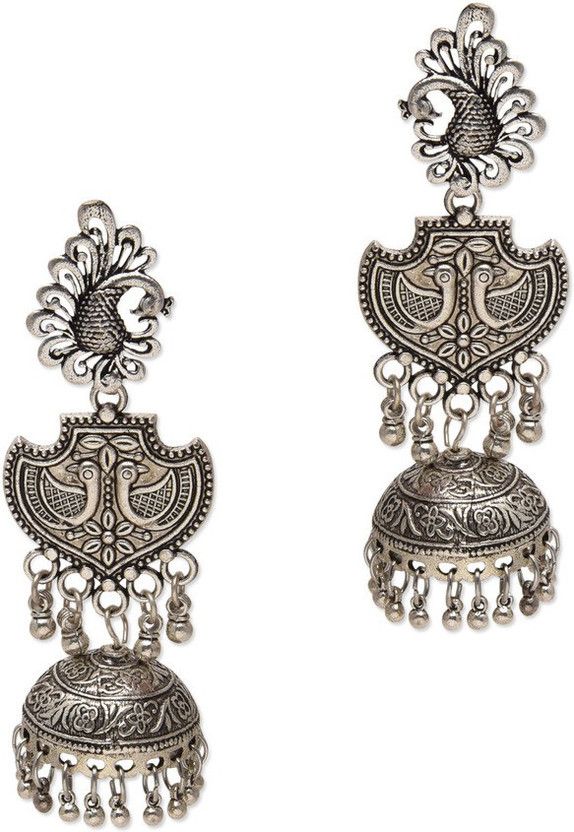 Rajasthani Gypsy Caravan Metal Jhumki Earring