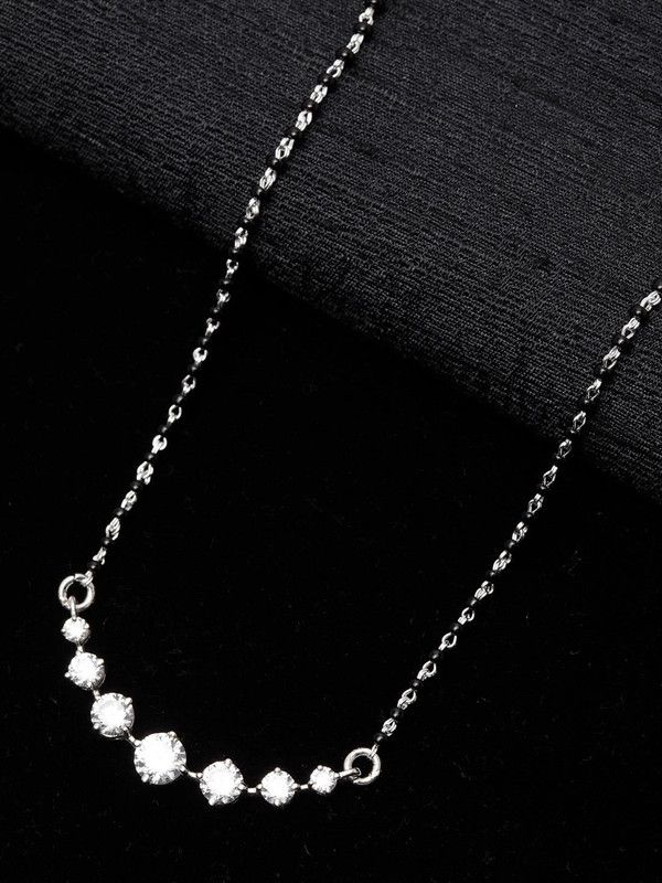 7 Stone Sterling Silver Mangalsutra