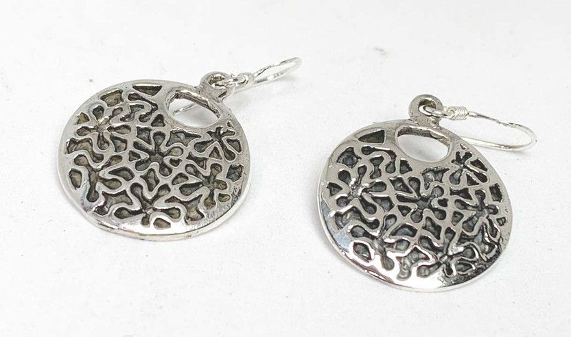 circle Sterling Silver Hoop Earring