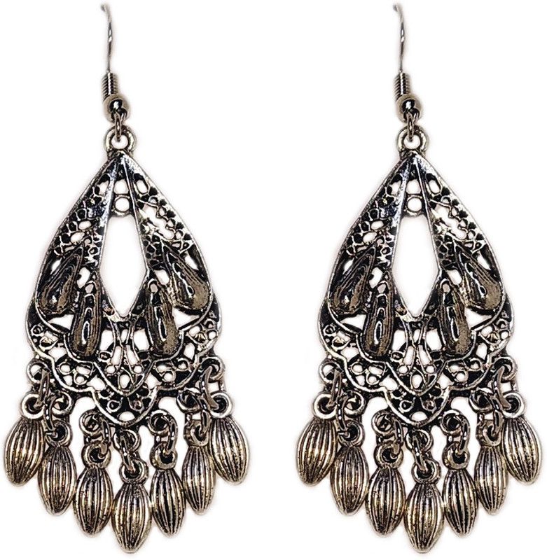 Traditional Indian Chandelian Earring Alloy Drops & Danglers