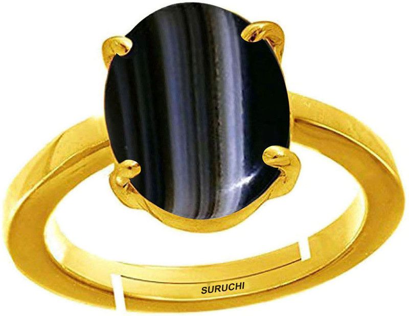 Sulemani Hakik 8.25 Ratti or 7.50 Ct Panchdhatu (5 Metal) Men Adjustable Stone Ring