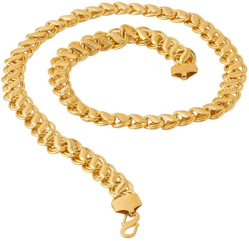 Lotus koyli chain for Mens and Boys Gold-plated Plated Alloy Chain