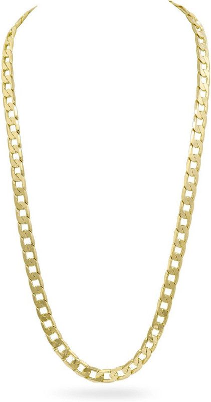 Gold Plated Stainless Steel Chain Necklace For Boys And Men Alloy Necklace