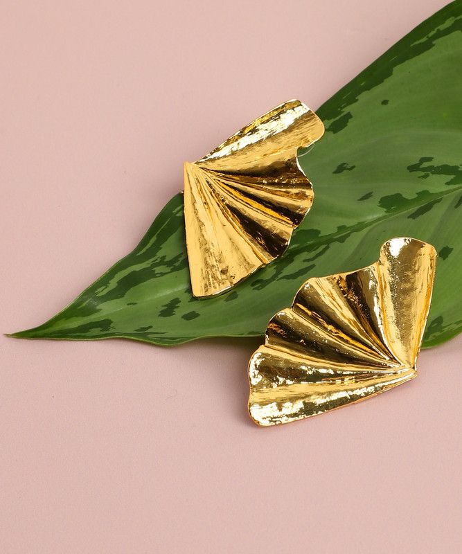 Gold Plated Contemporary Stud Earrings Alloy Stud Earring