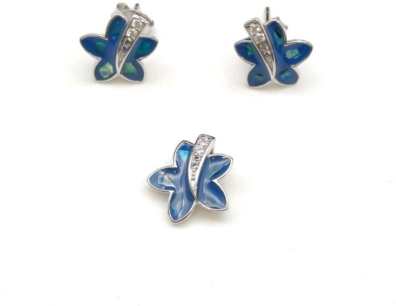 Silver Jewel Set  (Blue)
