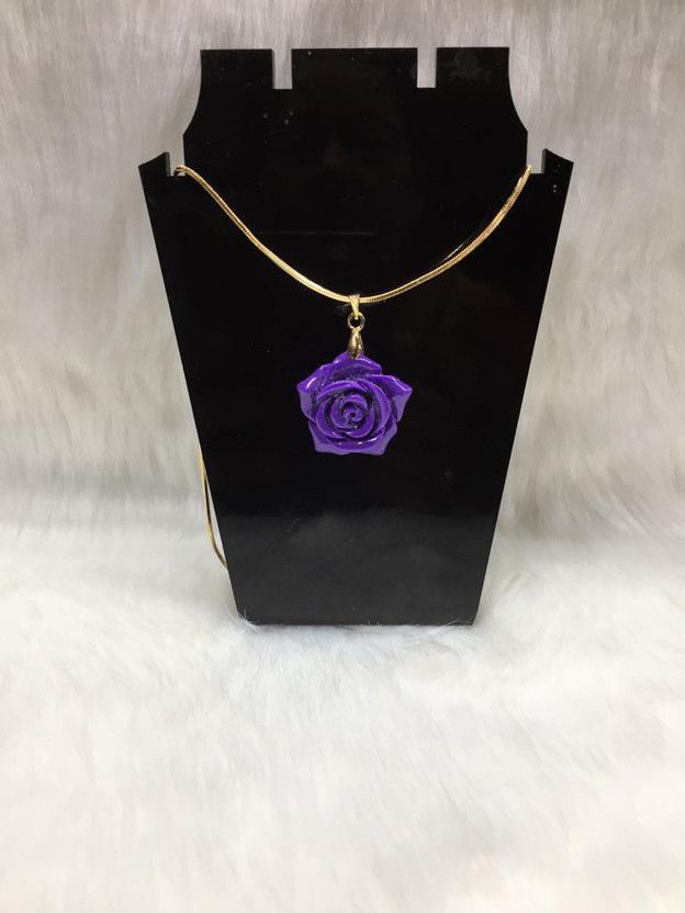 Floral Pendant Chain for Women Copper Necklace