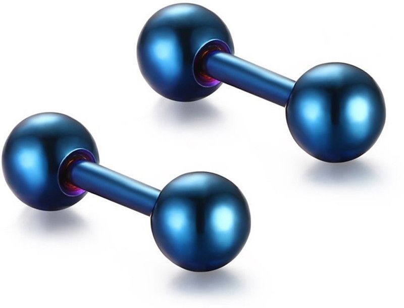 Dumbbells Shape Stainless Steel Studs Stainless Steel Stud Earring