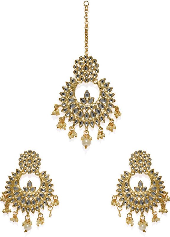 Zinc Gold-plated Gold Jewel Set  (Pack of 1)