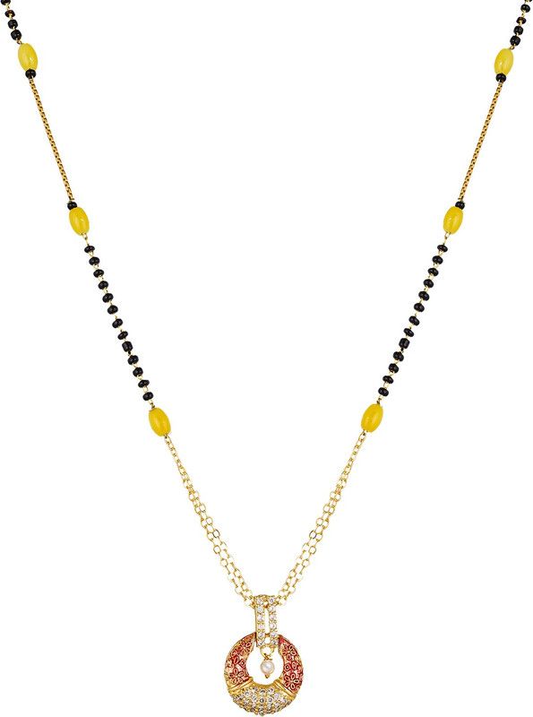 Ethnic Gold Tone Traditional Mangalsutra Alloy Mangalsutra Alloy Mangalsutra