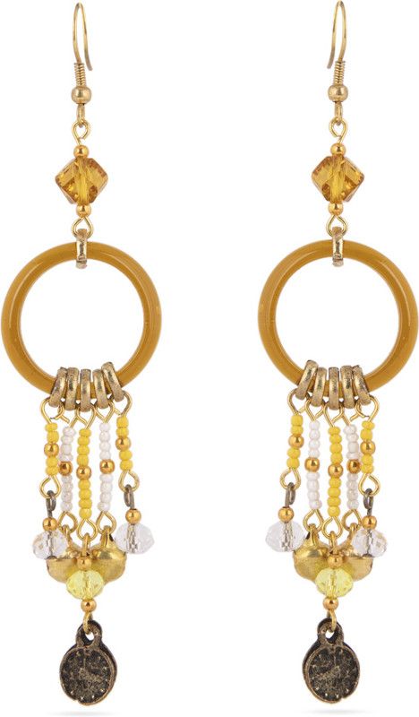 Handcrafted Fancy Turquoise Earrings Alloy, Bone, Metal Drops & Danglers