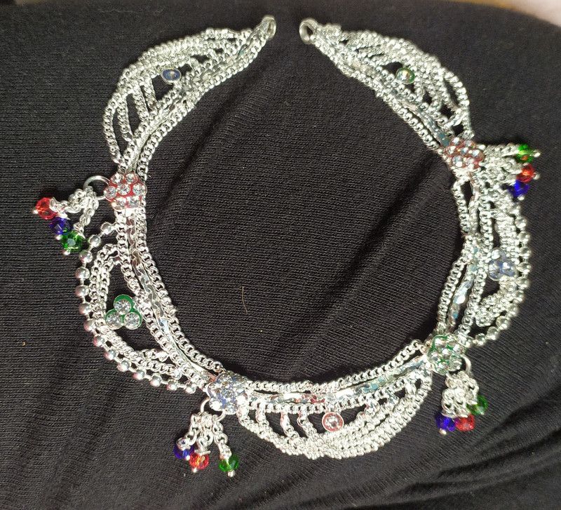 Hafs23444 Silver Anklet