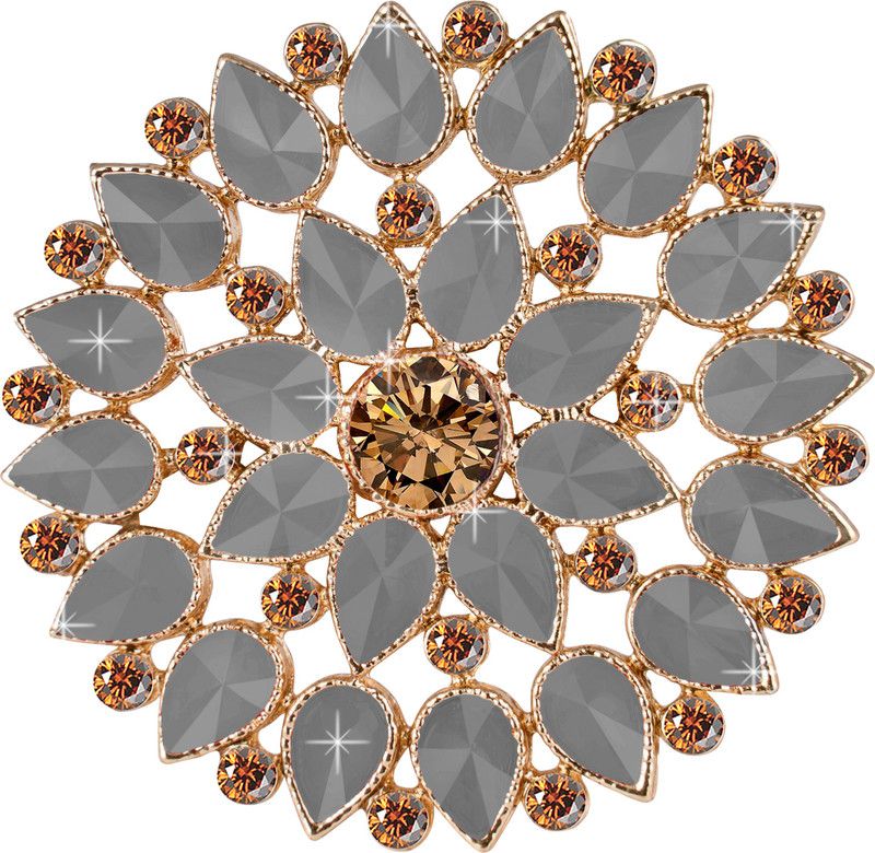 Fashion Gold Tone Floral CZ LCD Diamond Studded Adjustable Finger Ring Copper Cubic Zirconia Gold Plated Ring