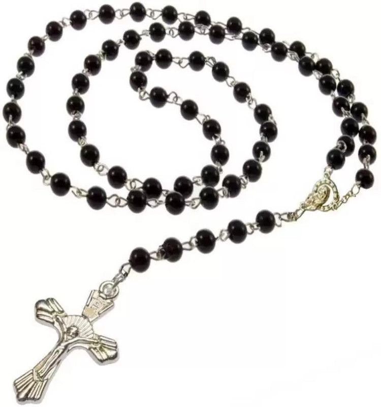 Jesus Chain Available Black Color Pack of 1 Alloy Chain