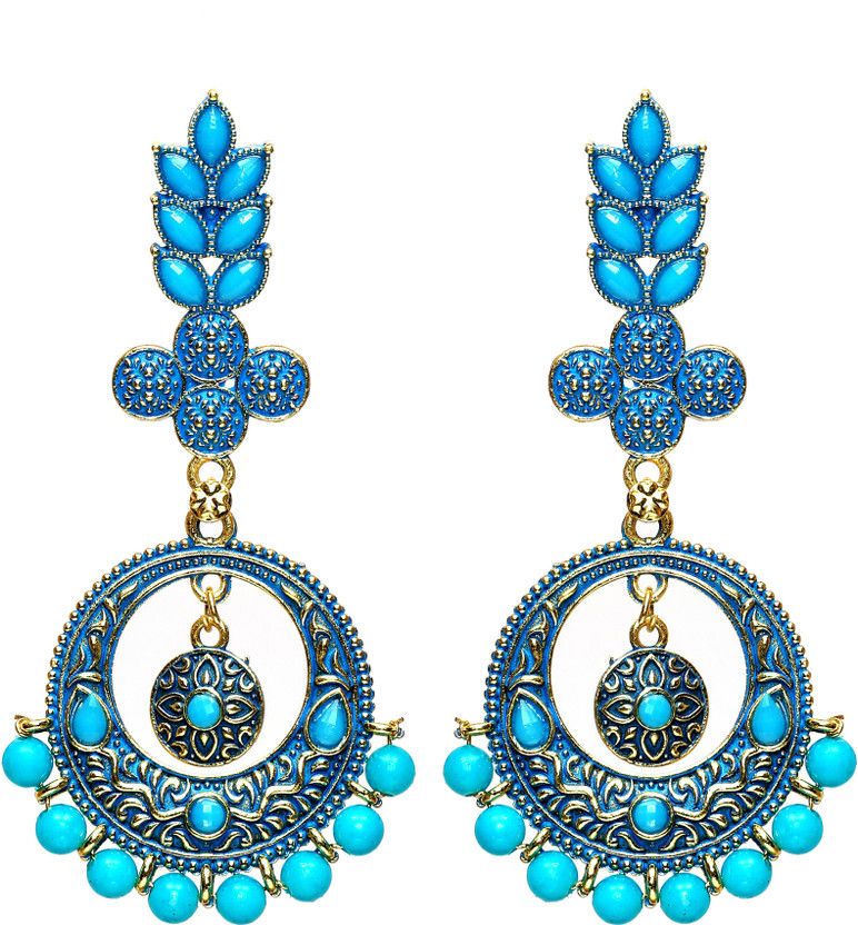 Traditional Long Earrings Metal Chandbali Earring, Jhumki Earring