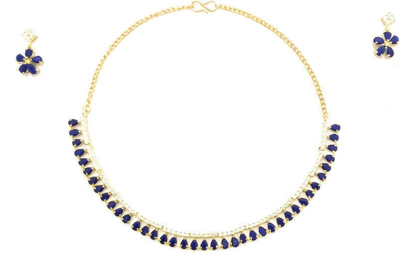 Stone Blue Jewel Set  (Pack of 1)