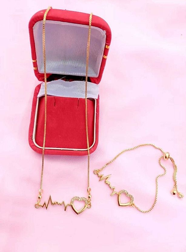 Gold-plated Agate Alloy Pendant Set