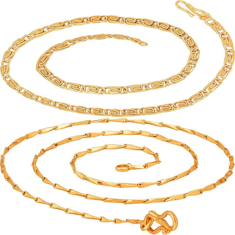 Evershine Gold Plated Neckless Chain Gold-plated Plated Brass, Copper Chain