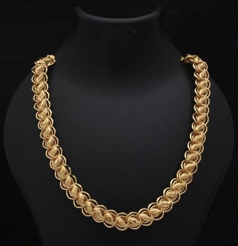 Neck chain for mens and chain for boy gold plated Gold-plated Plated Copper Chain