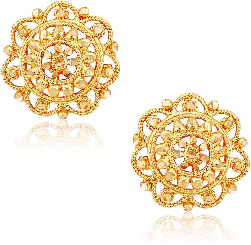 Traditional South Screw Back Round Earring- VFJ1111ERG Alloy Stud Earring