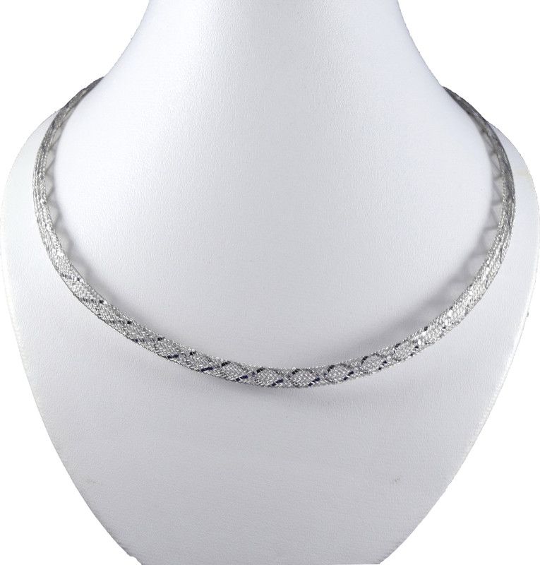 Italian Chains emzoaich5 Rhodium, Gold-plated Plated Silver Chain