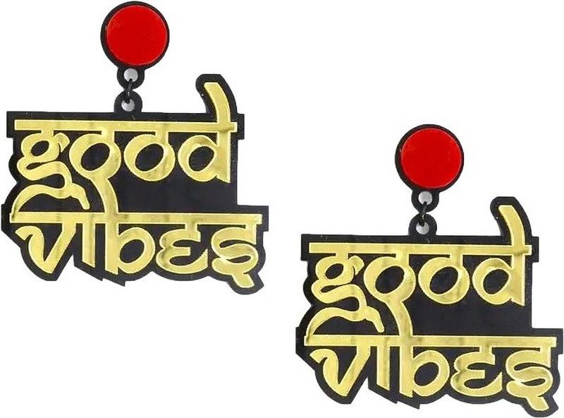 Good Vibes Plastic Earring Set