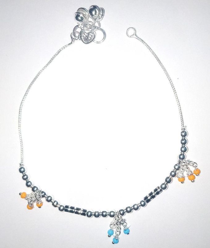 Jaipuri Payal Sterling Silver Anklet