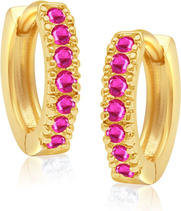 Fancy Cubic Zirconia Alloy Huggie Earring