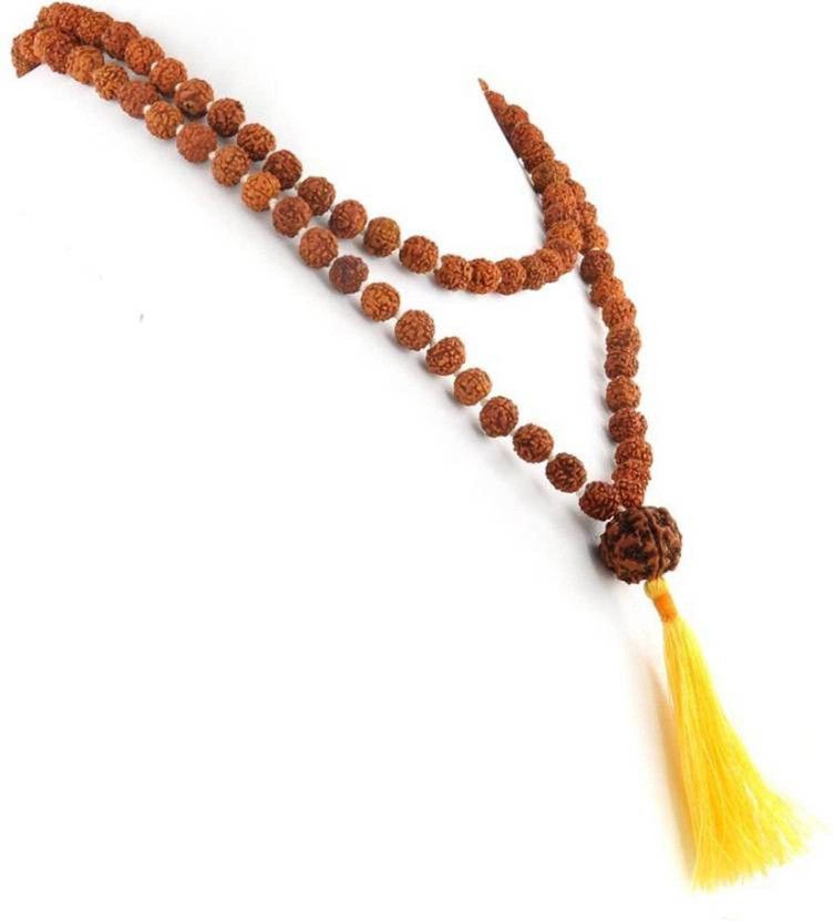 Origional 6mm Natural Rudraksha Japa Mala Wood Chain