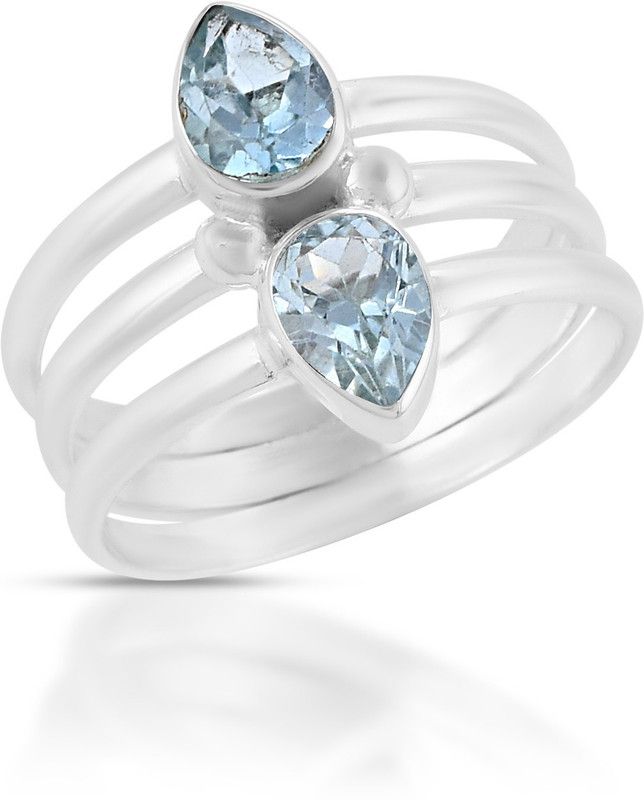 Silver Topaz Silver Plated Ring