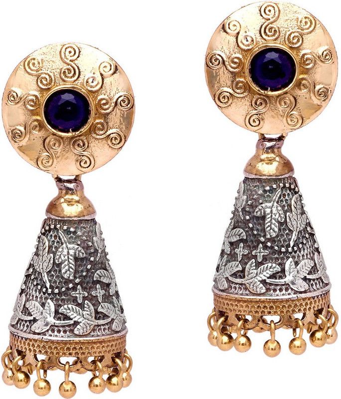Oxidised Indian Traditional Alloy Jhumki Earring
