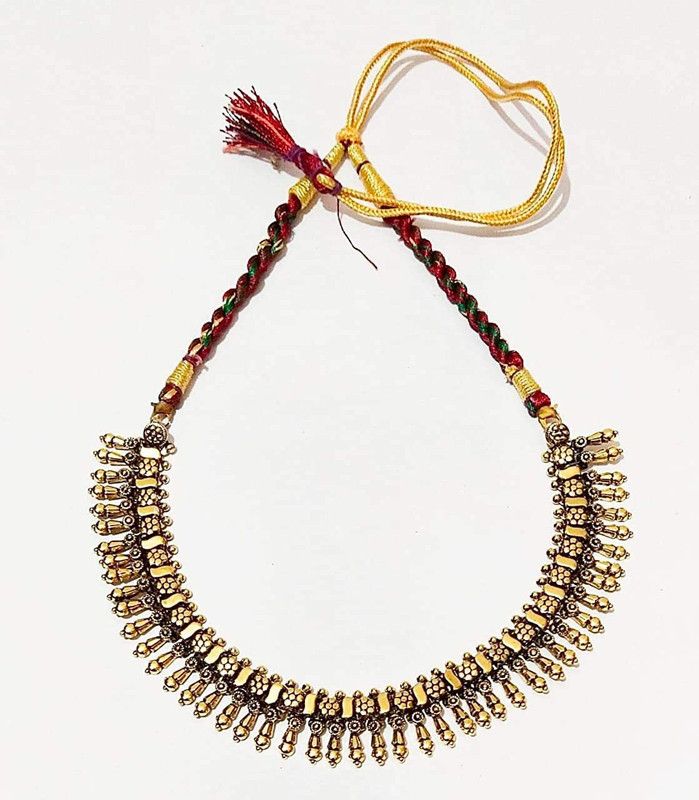 Brass Plated Metal Necklace