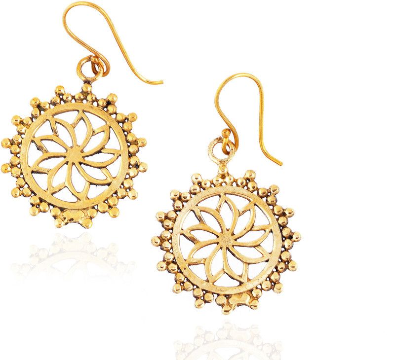 Tara Gypsy Brass Drops & Danglers