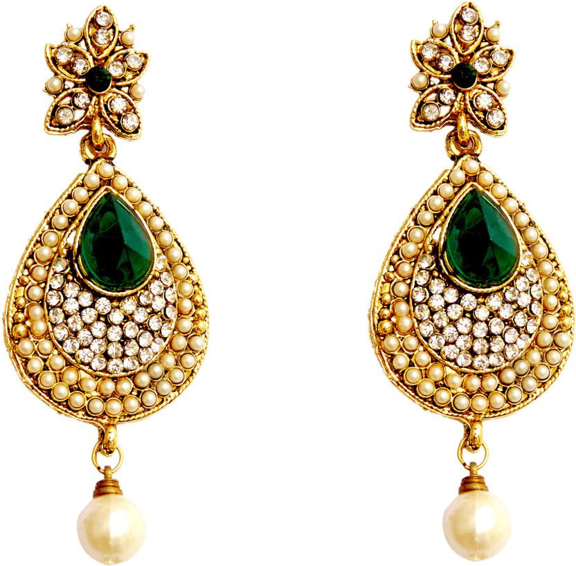 Princess Charm Cubic Zirconia Alloy Drops & Danglers