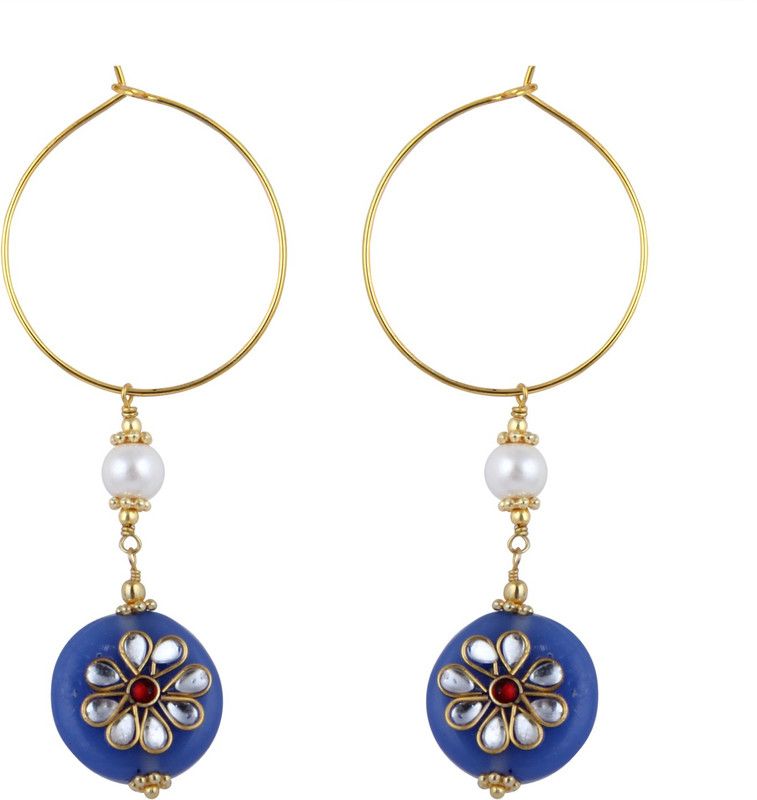 Persuade Beads, Pearl Alloy Hoop Earring