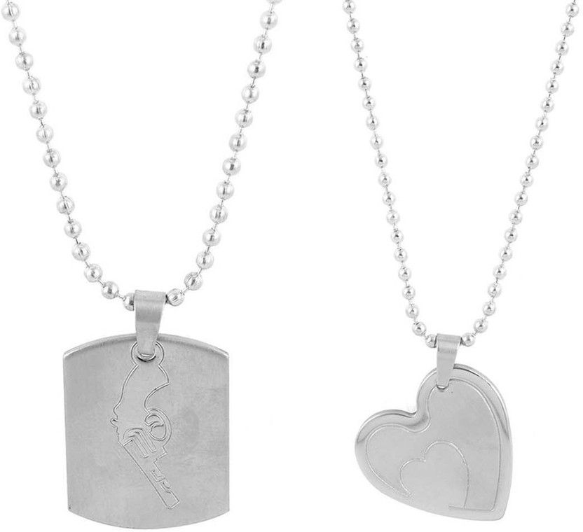 LOCKET-CMB-P2-96 Gold-plated Plated Stainless Steel Chain