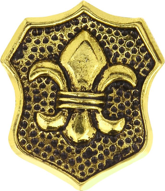 Tripin classic royal shape brooch lapel pin for men TSCPGOLD1795 Brooch  (Gold)