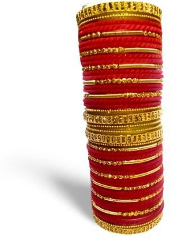 Metal, Alloy Gold-plated Bangle Set  (Pack of 36)