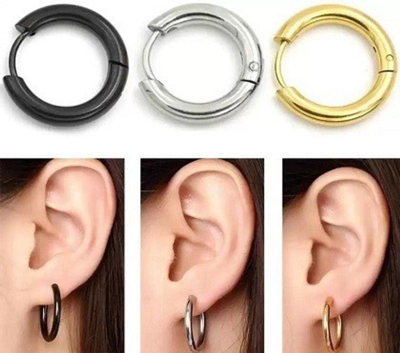 Stylish Colony Jewellery Valentine Multi hoop Bali Mens Earing, Ear rings Stainless Steel Hoop Earring