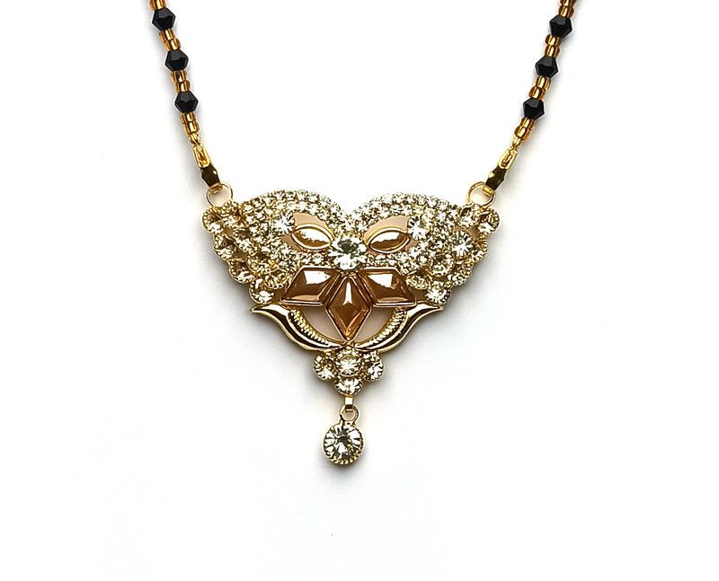 Gold plated Wedding Mangalsutra Amiable Alloy Mangalsutra Alloy Mangalsutra