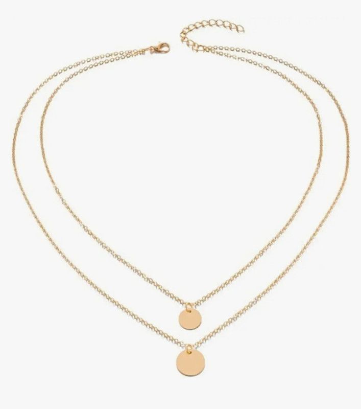 Trendy Layered Fashion Gold Plated Alloy Necklace birthday gift for girl friend Alloy Necklace