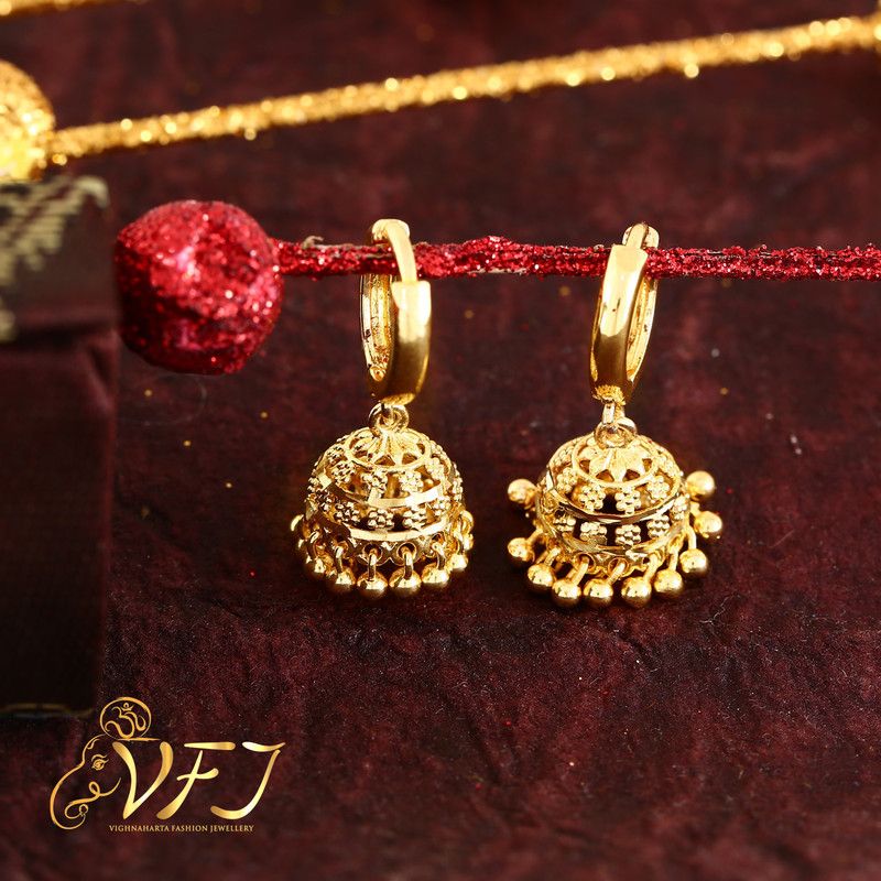 wedding and Party wear alloy jhumki Earring for Women and Girls Brass Jhumki Earring