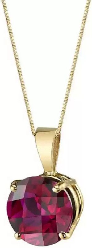 Unique & Effective 100% Original Ruby Stone Pendants for Men & Women Ruby Brass Pendant